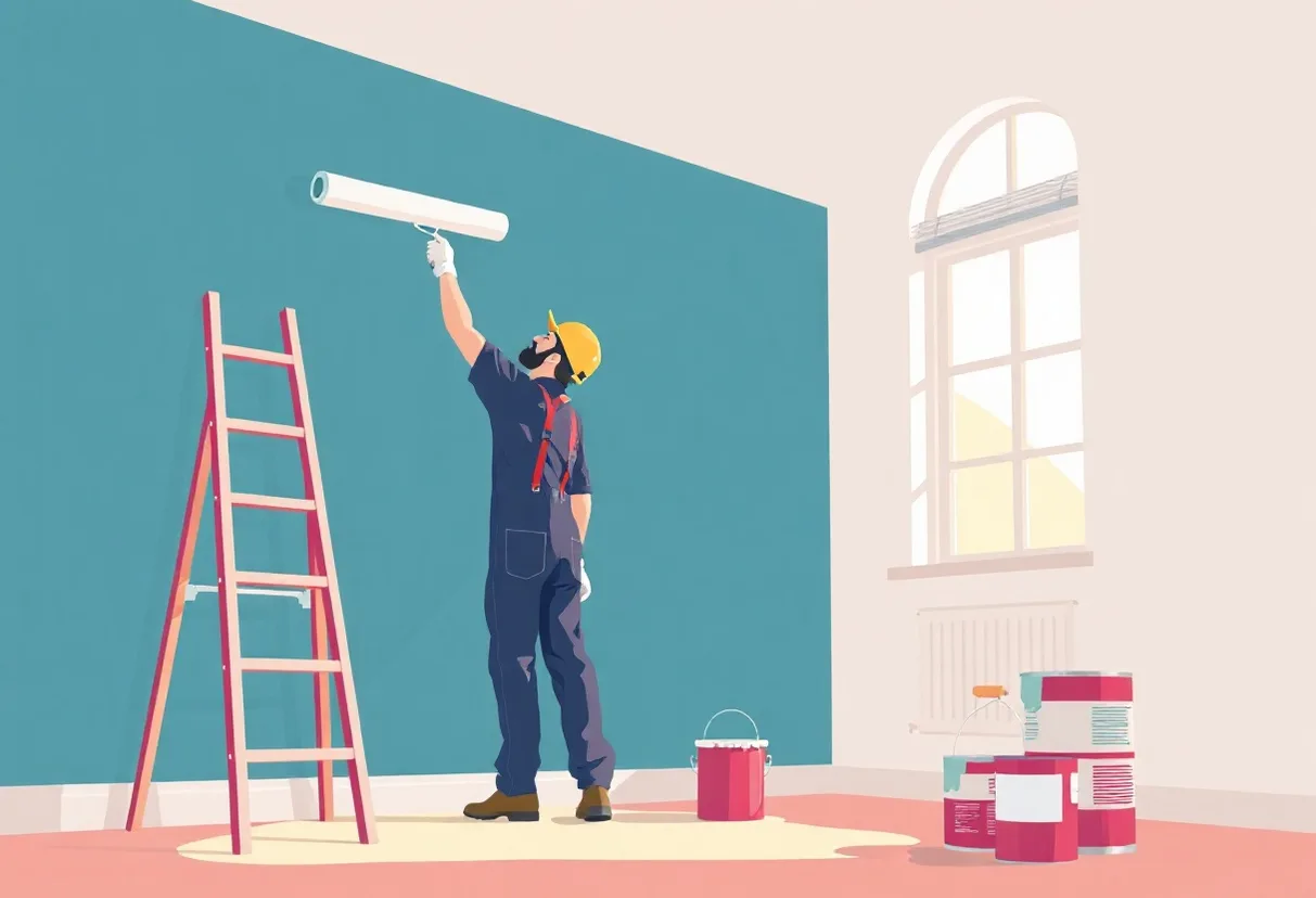 Peintre Maisons-Laffitte 78600 en intervention sur un chantier